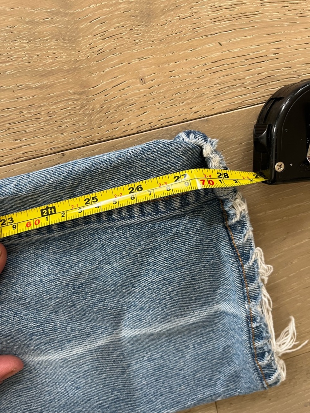 Levi's Vintage Light Blue Distressed Re-Worked 517 Jeans - Picture 10 of 10